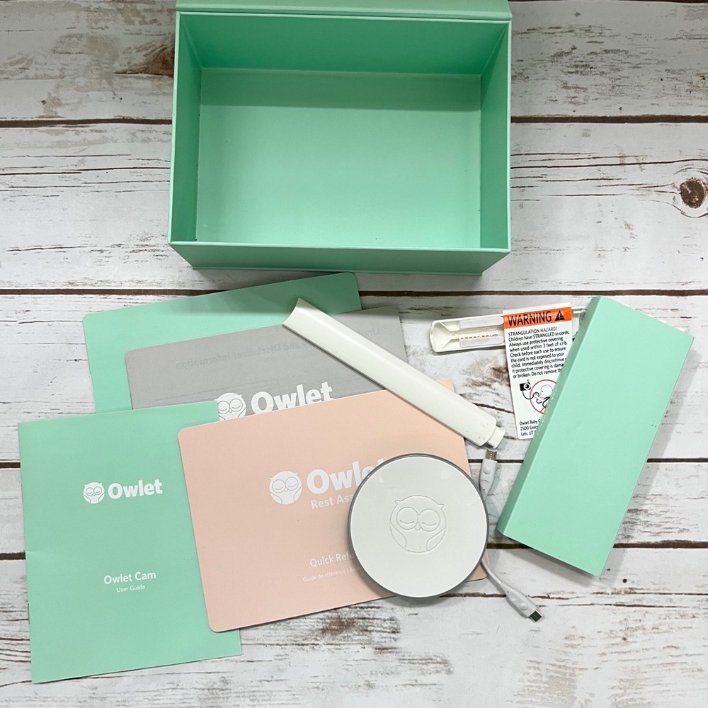 Owlet Smart Sock Base Station & Accessories Mint Green OBS 1.1 OS